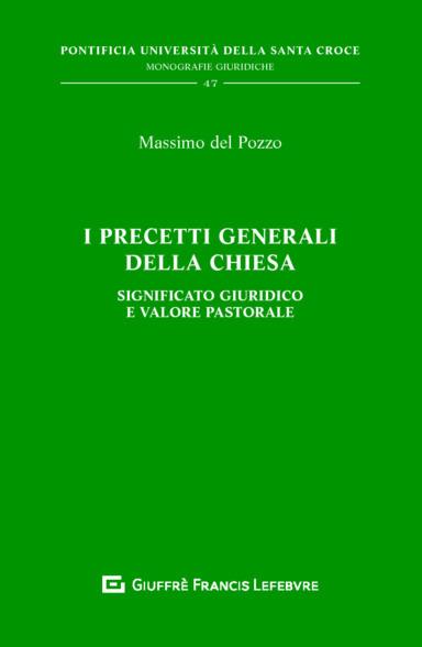 I precetti generali della chiesa - Massimo Del Pozzo - copertina