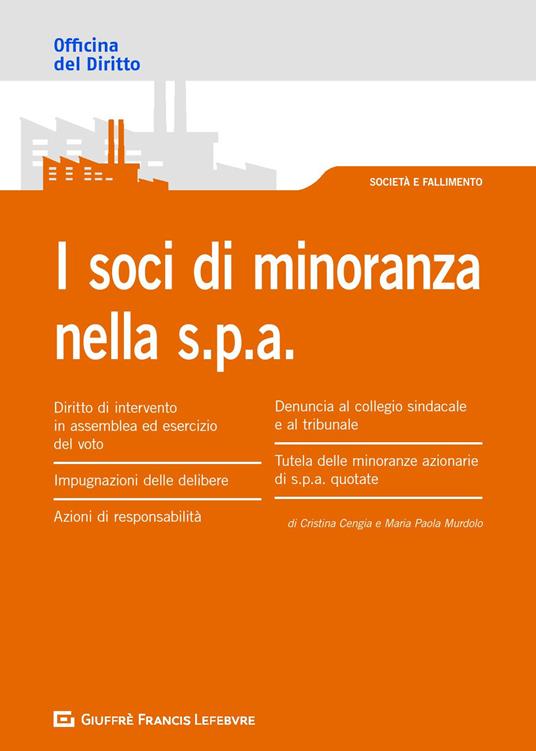 I soci di minoranza nella SpA - copertina