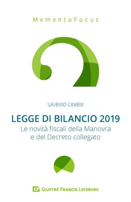 Legge di bilancio - Saverio Cinieri - copertina
