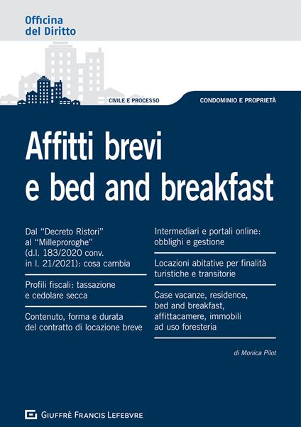 Affitti brevi e bed and breakfast - copertina