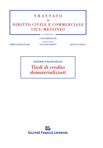 Titoli di credito dematerializzati - Federico Martorano - copertina