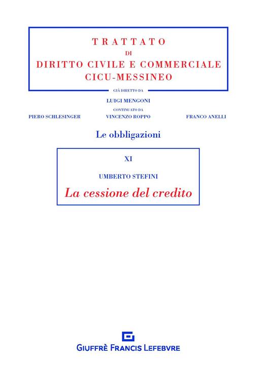 La cessione del credito - Umberto Stefini - copertina