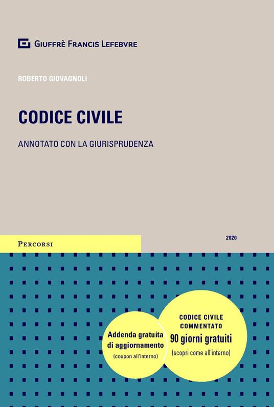 Codice civile - Roberto Giovagnoli - copertina