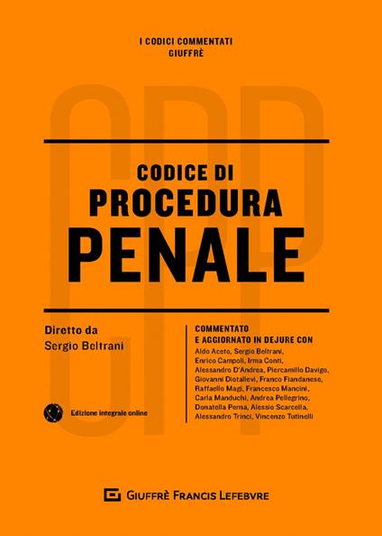 Codice di procedura penale - copertina