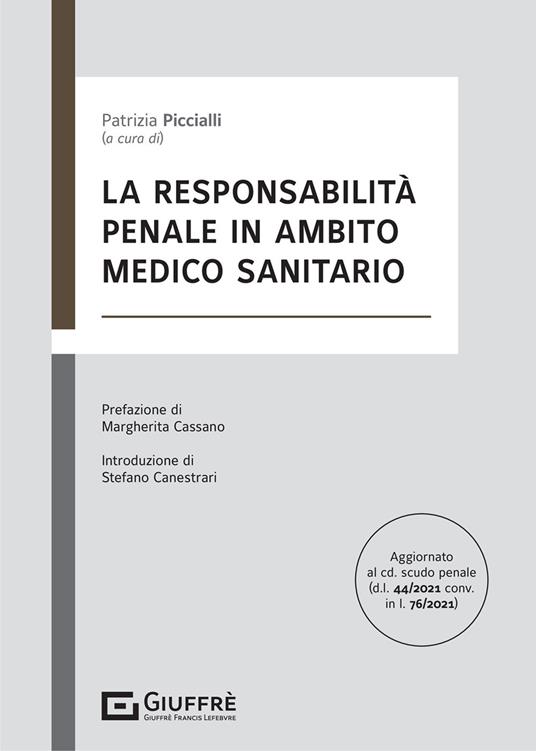 La responsabilità penale in ambito medico sanitario - copertina
