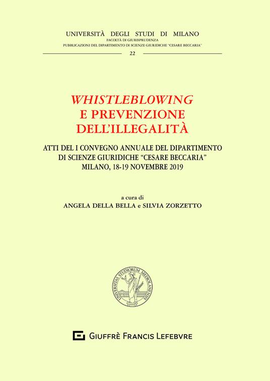 Whistleblowing e prevenzione dell'illegalità - copertina