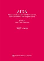 Aida. Annali italiani del diritto d'autore, della cultura e dello spettacolo (2020). Vol. 29