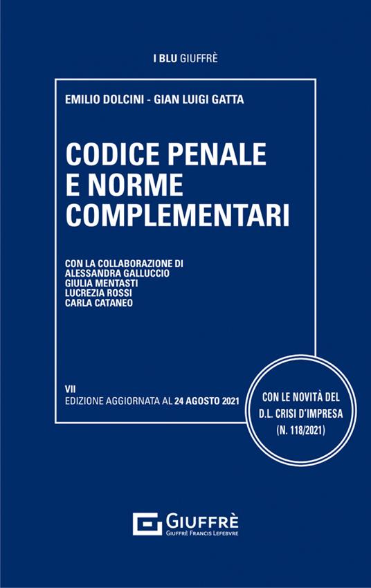 Codice penale e norme complementari - copertina