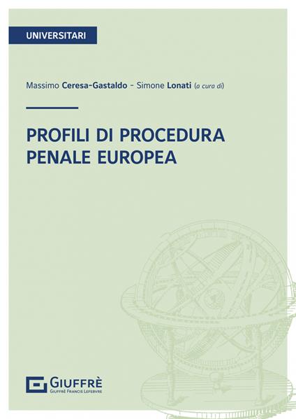 Profili di procedura penale europea - copertina