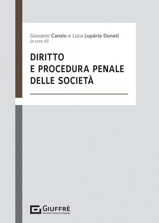 Diritto e procedura penale delle società - copertina