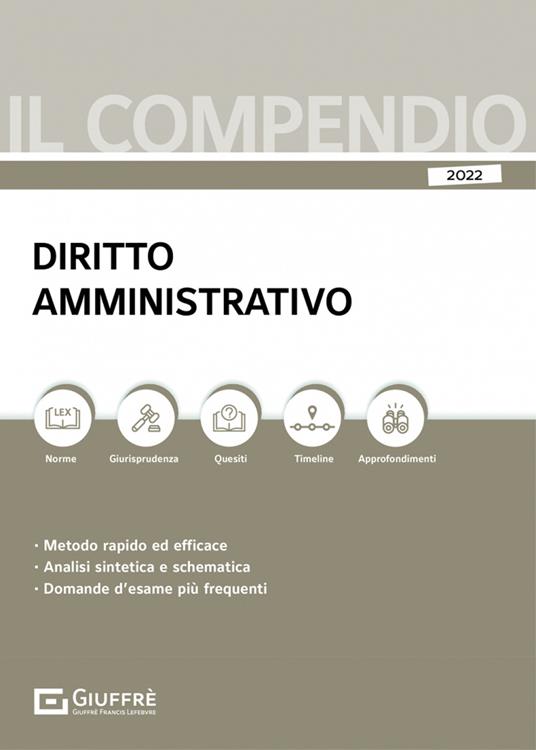 Compendio di diritto amministrativo - Alberto Filippini - copertina