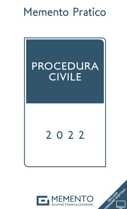 Memento Procedura civile 2022 - copertina