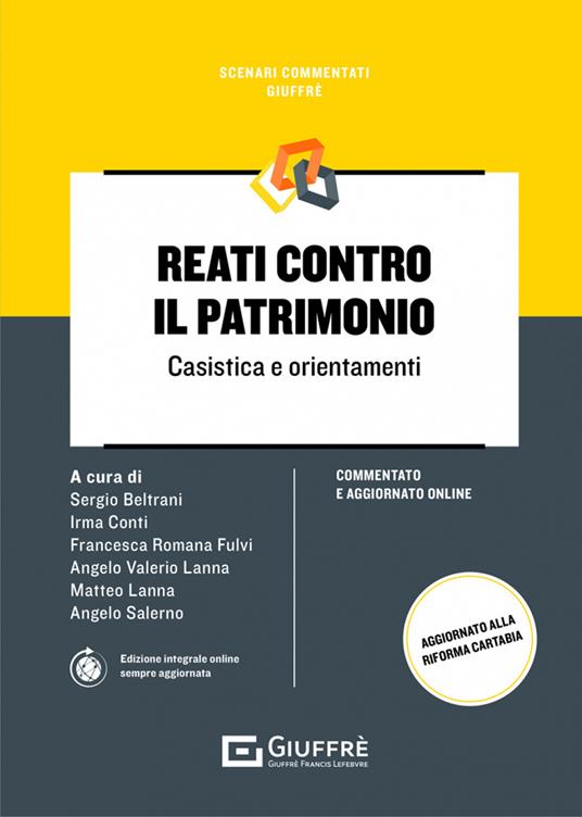 Reati contro il patrimonio - copertina