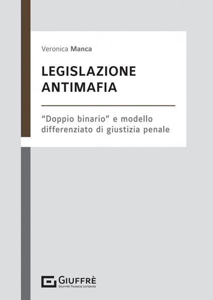 Legislazione antimafia - Veronica Manca - copertina