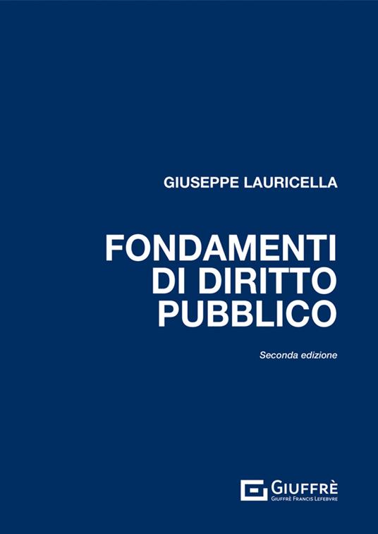 Fondamenti di diritto pubblico - Giuseppe Lauricella - copertina