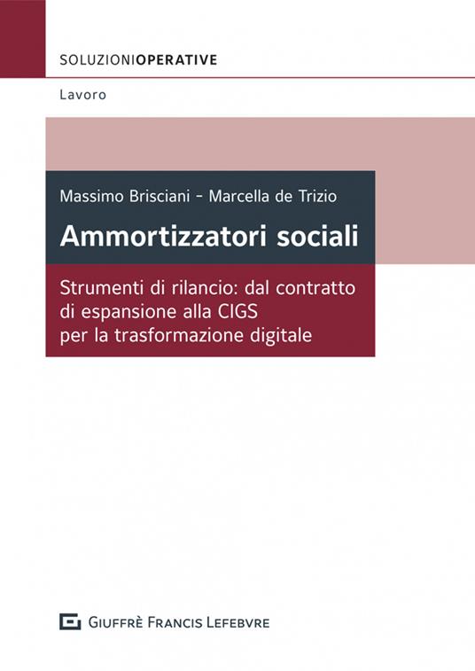 Ammortizzatori sociali. Strumenti di rilancio: dal contratto di espansione alla CIGS per la trasformazione digitale - De Trizio Marcella,Massimo Brisciani - copertina