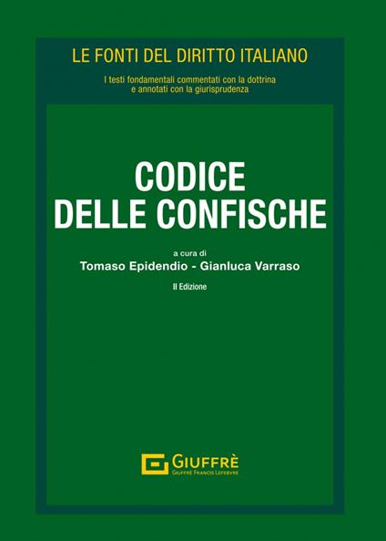 Codice delle confische - copertina
