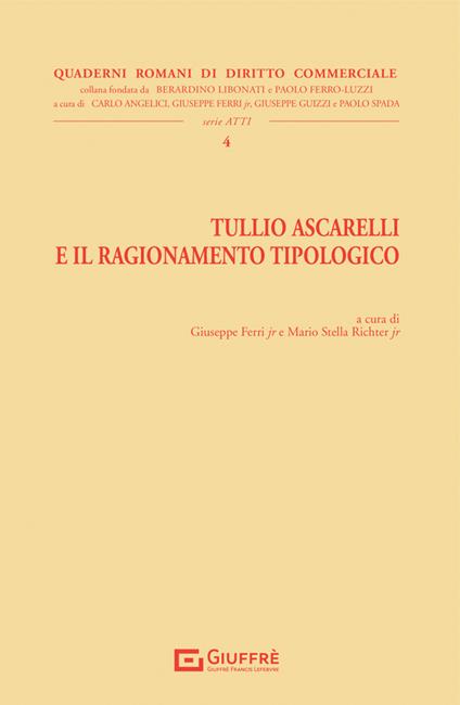 Tullio Ascarelli e il ragionamento tipologico - copertina