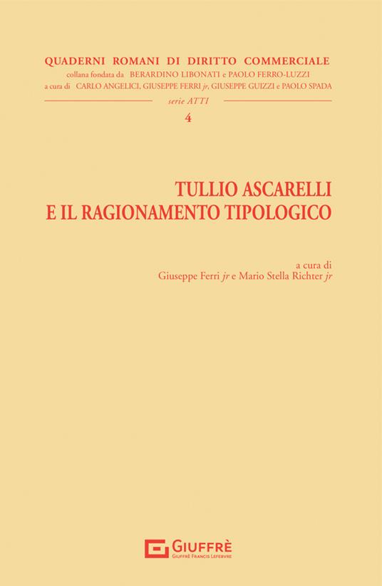 Tullio Ascarelli e il ragionamento tipologico - copertina