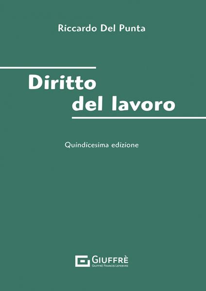 Diritto del lavoro - Riccardo Del Punta - copertina