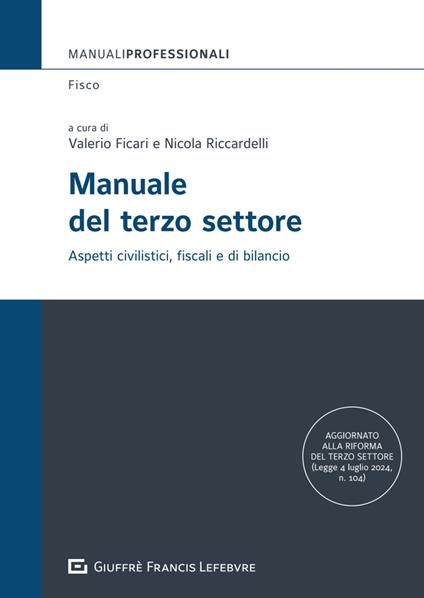 Manuale del terzo settore - copertina