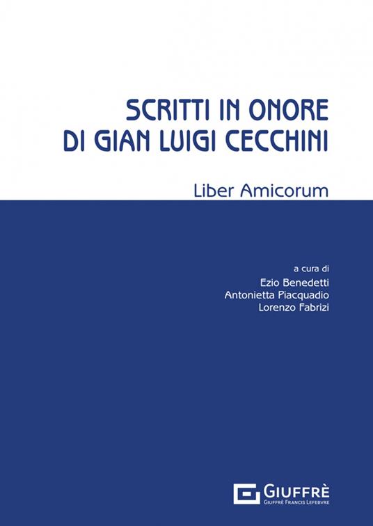 Scritti in onore di Gian Luigi Cecchini - copertina
