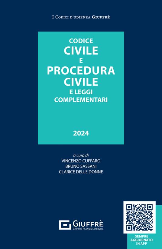 Codice civile e procedura civile e leggi complementari - copertina