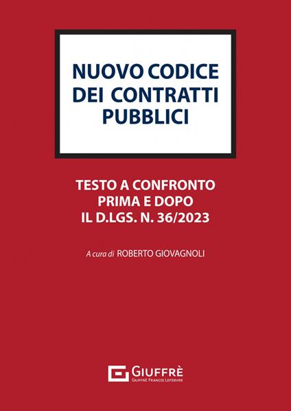 Codice dei contratti pubblici - copertina