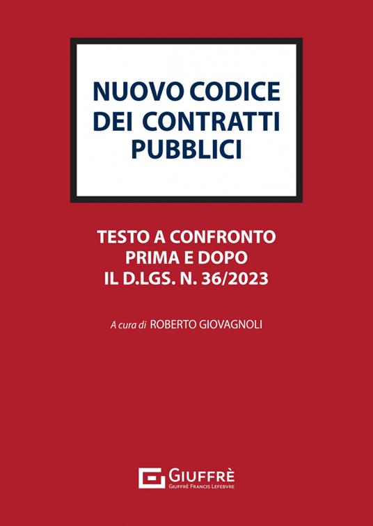 Codice dei contratti pubblici - copertina