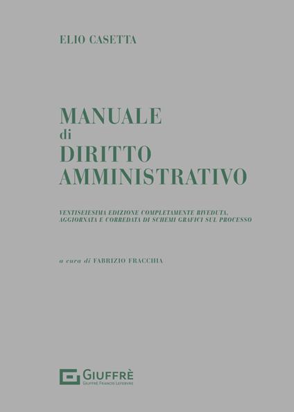 Manuale di diritto amministrativo - Elio Casetta - copertina