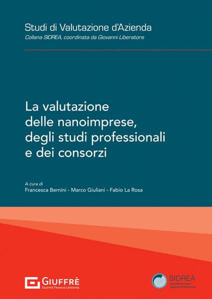 La valutazione delle nanoimprese, degli studi professionali e dei consorzi - copertina