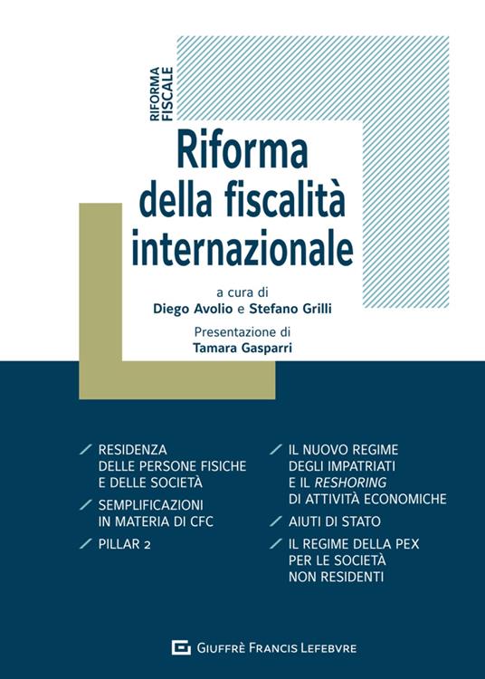 Riforma della fiscalità internazionale - copertina