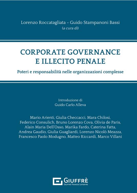 Corporate governance e illecito penale - copertina