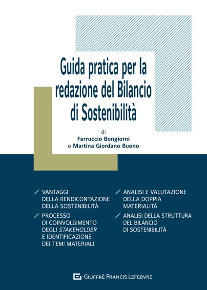 Guida pratica per la redazione del bilancio di sostenibilità - Bongiorni Ferruccio,Giordano Buono Martina - copertina