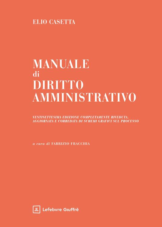 Manuale di diritto amministrativo - Elio Casetta - copertina