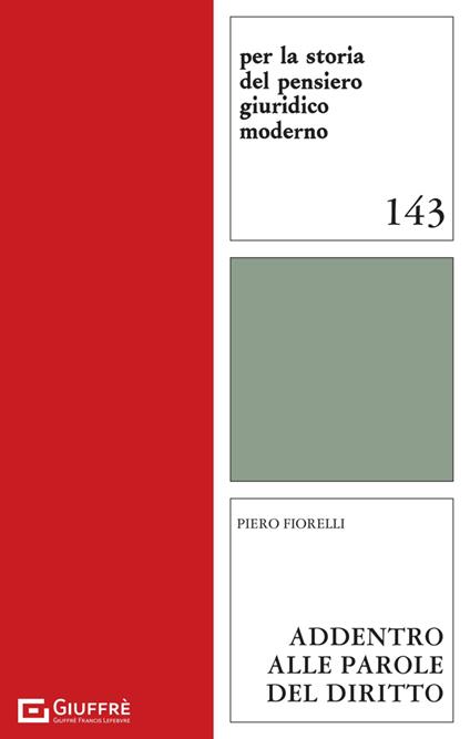 Addentro alle parole del diritto - copertina