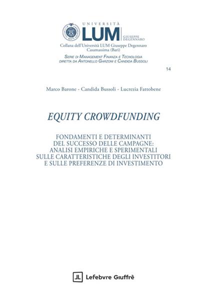 Equity Crowdfunding - Candida Bussoli,Lucrezia Fattobene,Marco Barone - copertina