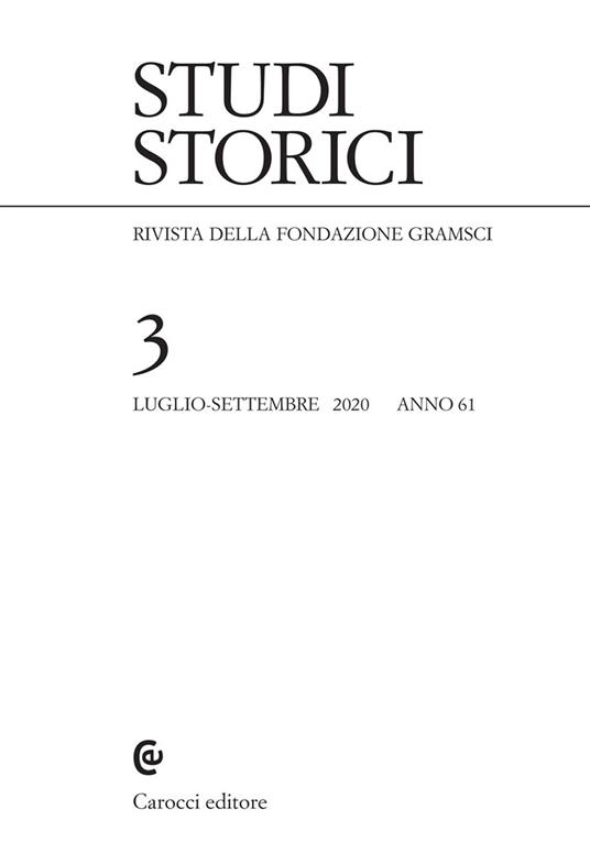 Studi storici (2020). Vol. 3 - copertina