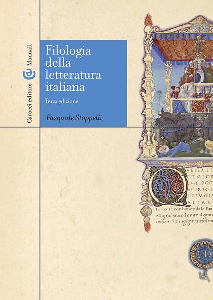 Filologia della letteratura Italiana - Pasquale Stoppelli - copertina