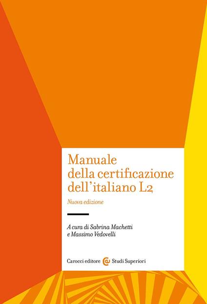 Manuale della certificazione dell'italiano L2 - copertina