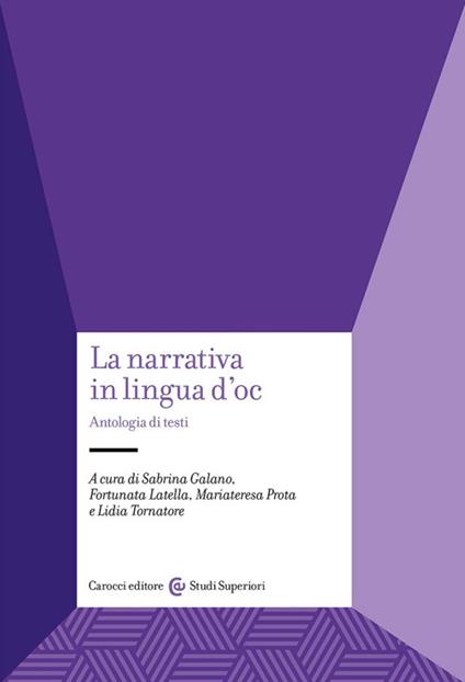 La narrativa in lingua d'oc. Antologia di testi - copertina