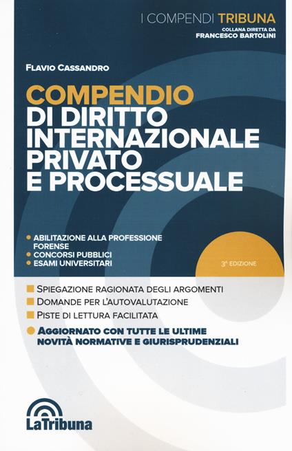 Compendio di diritto internazionale privato e processuale - Flavio Cassandro - copertina