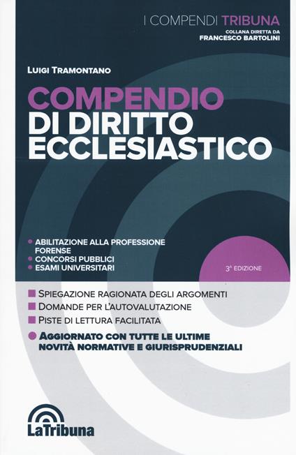 Compendio di diritto ecclesiastico - Luigi Tramontano - copertina