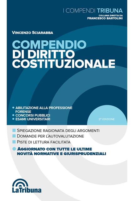 Compendio di diritto costituzionale - Vincenzo Sciarabba - copertina