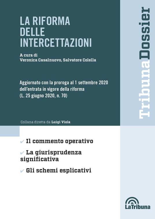 La riforma delle intercettazioni - copertina