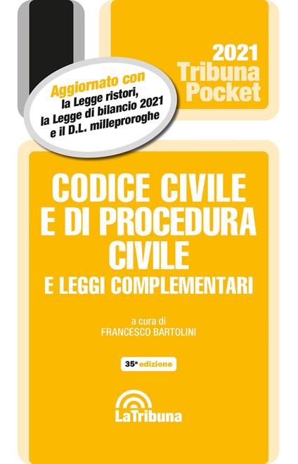 Codice civile e di procedura civile e leggi complementari 2021 - copertina