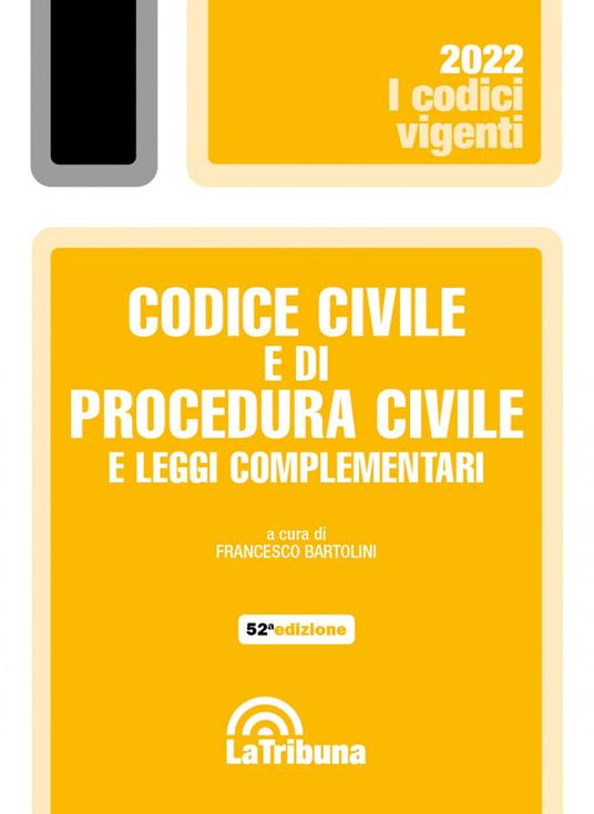 Codice civile e di procedura civile e leggi complementari. Con App Tribunacodici - copertina