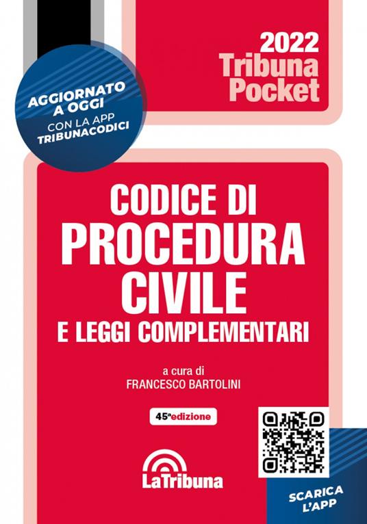 Codice di procedura civile e leggi complementari. Con App Tribunacodici - copertina