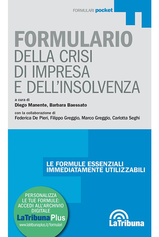 Formulario della crisi d'impresa e dell'insolvenza - copertina