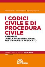 I codici civile e di procedura civile commentati con la giurisprudenza per l'esame di avvocato. Esame di avvocato 2023-2024